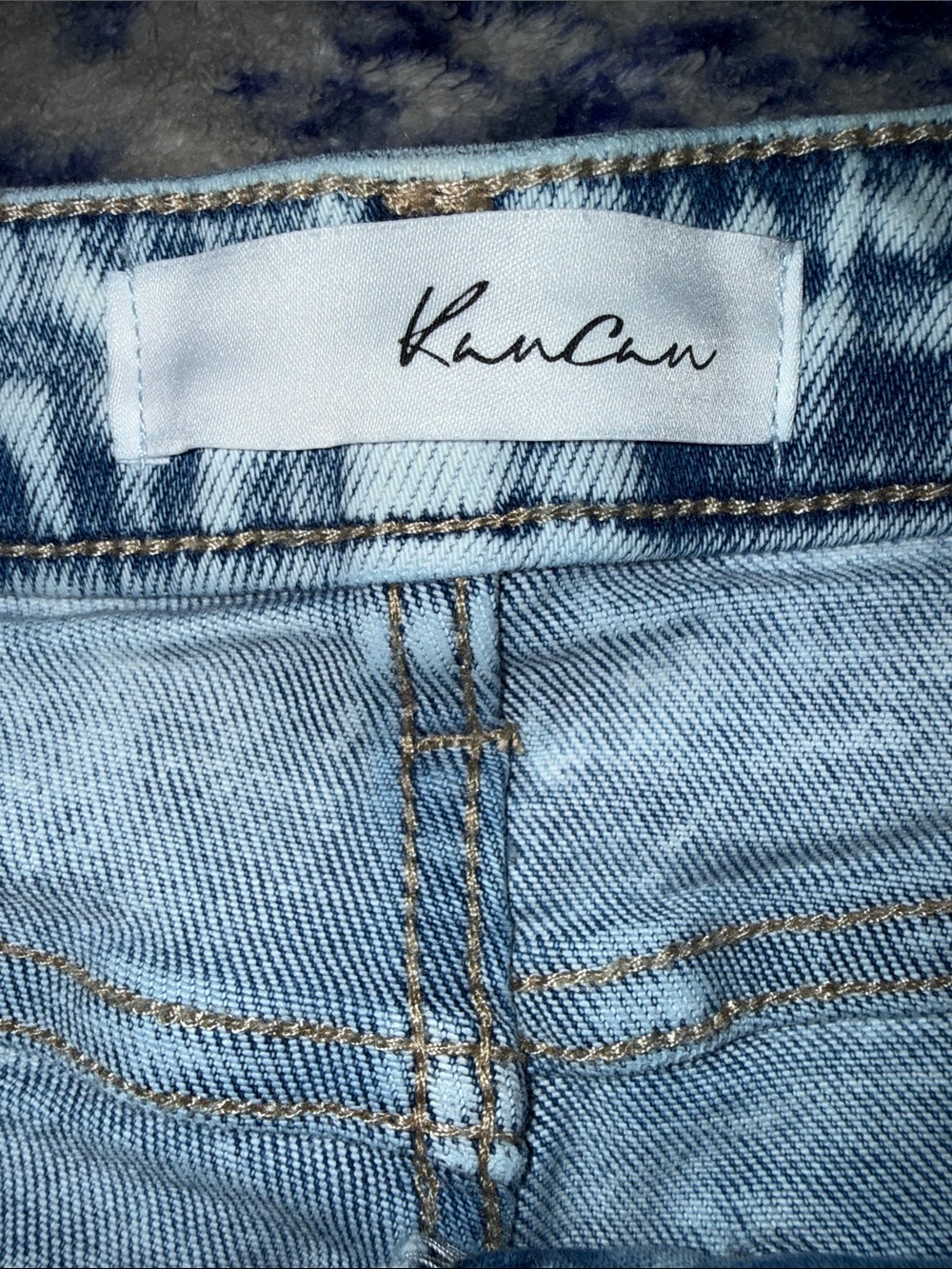KanCan Light Blue Acid Wash High-Rise Flare Jeans - Picture 2 of 6